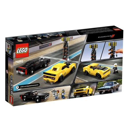 LEGO Speed Champions 75893 - 2018 Dodge Challenger SRT Demon oraz 1970 Dodge Charger R/T